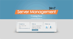 Desktop Screenshot of 24x7servermanagement.net